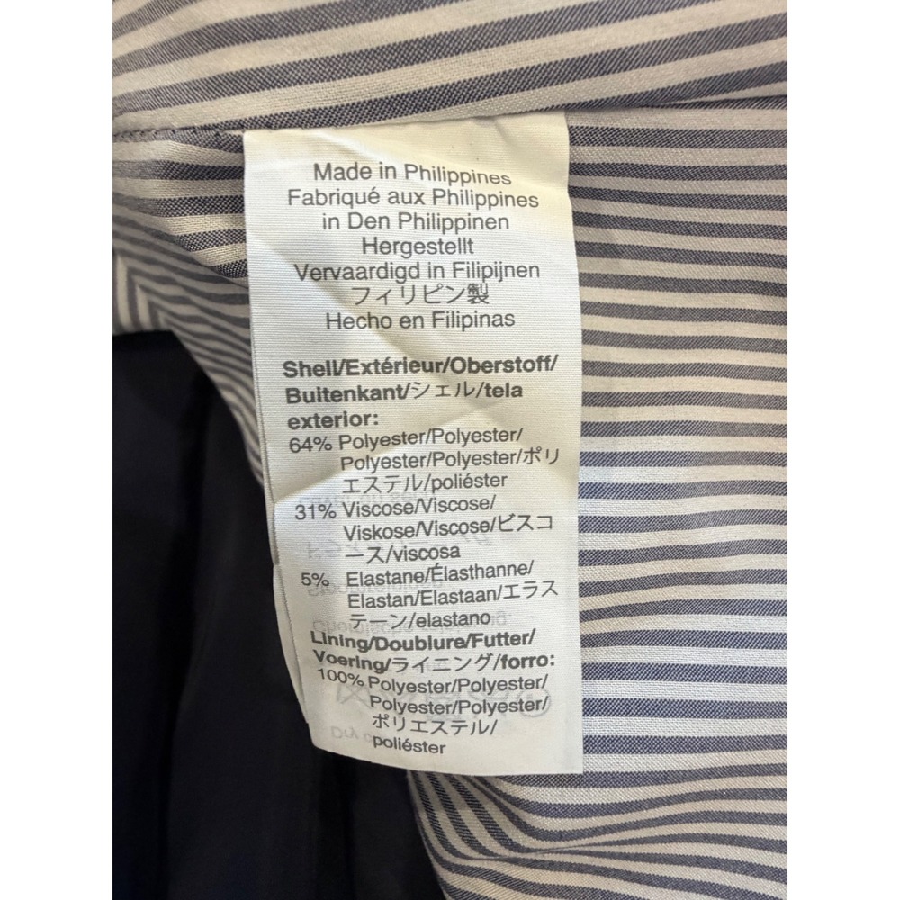 J. Crew Navy Blazer Pleated Back Gold Button Size 16 Coastal Nautical Preppy - Picture 9 of 12